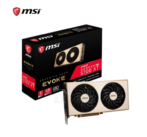 VGA (การ์ดแสดงผล) MSI RADEON RX5700 XT EVOKE OC 8GB GDDR6 256 BIT 3 + 1Y